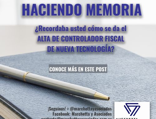 «Haciendo Memoria»: Recordaba usted que cómo se da el ALTA DE CONTROLADOR FISCAL DE NUEVA TECNOLOGÍA?